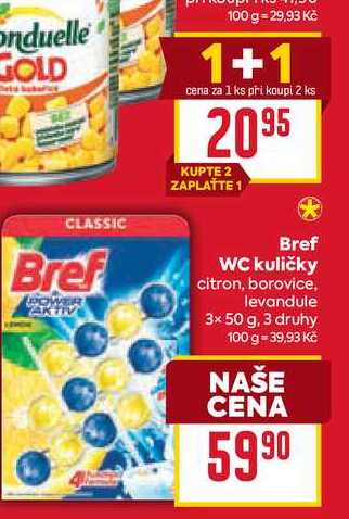 Bref WC kuličky 3x50ml