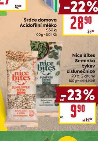 Nice Bites Seminka tykev a slunečnice 70 g