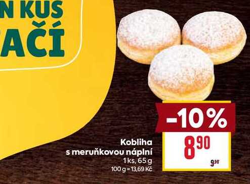 Kobliha s meruňkovou náplní 1ks, 65 g