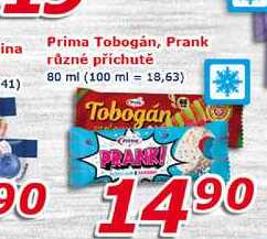 Prima Tobogán, Prank různé příchutě 80 ml