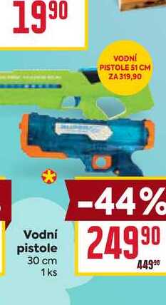 Vodní pistole 30 cm 1 ks BILLA