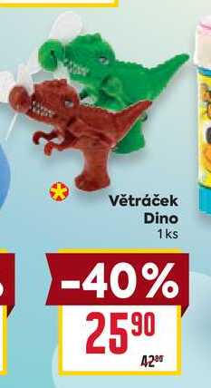 Větráček Dino 1ks BILLA