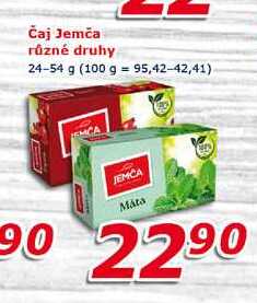 Čaj Jemča různé druhy 24-54 g