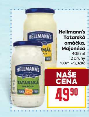 Hellmann's Tatarská omáčka, Majonéza 405 ml 
