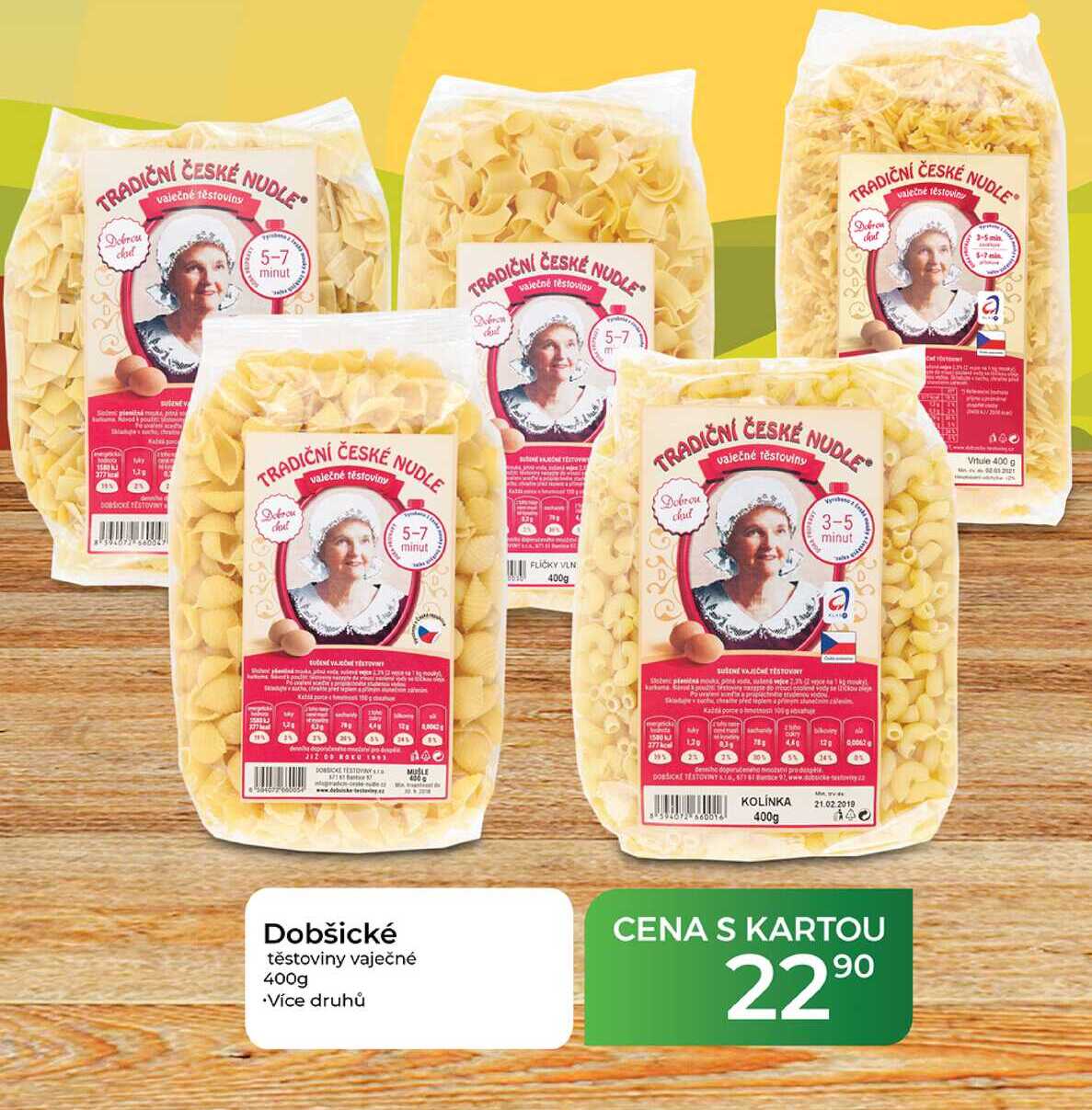Dobšické těstoviny vaječné 400g