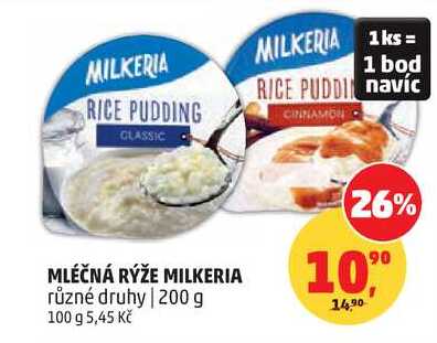 MLÉČNÁ RÝŽE MILKERIA různé druhy, 200 g