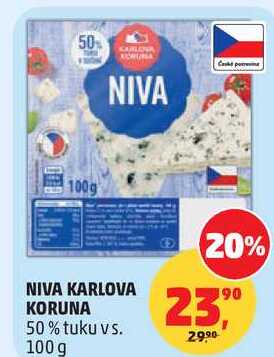 NIVA KARLOVA KORUNA 50% tuku vs., 100 g