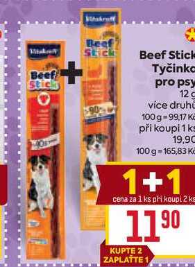 Beef Tyčinko Stick pro psy 12 g