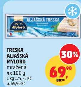 TRESKA ALJAŠSKÁ MYLORD mražená, 4x 100 g