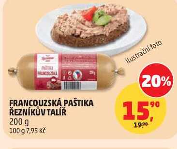 FRANCOUZSKÁ PAŠTIKA ŘEZNÍKŮV TALÍŘ, 200 g