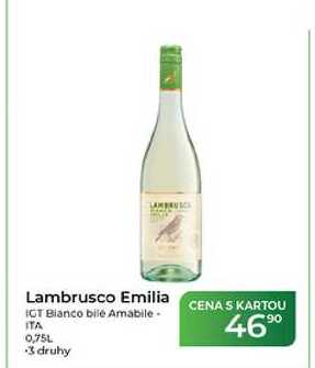 Lambrusco Emilia Bianco bile Amabile. ITA 0,75L