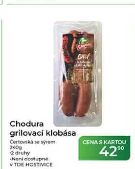 Cael Chodura grilovací klobása Čertovská se sýrem 240g