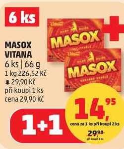 VITANA MASOX, 6 ks 66 g 