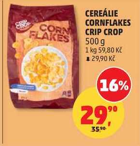 CEREÁLIE CORNFLAKES CRIP CROP, 500 g 