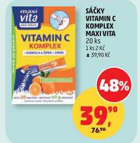 SÁČKY VITAMIN C KOMPLEX MAXI VITA, 20 ks Penny Market