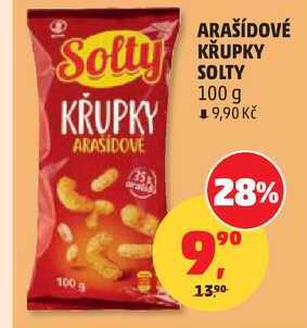 ARAŠÍDOVÉ KRUPKY SOLTY, 100 g