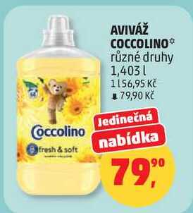 AVIVÁŽ COCCOLINO různé druhy, 1,403 l Penny Market