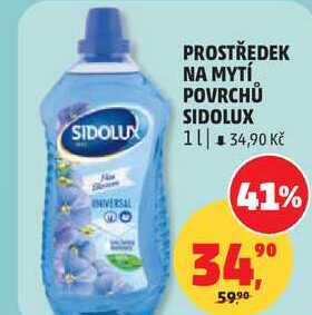 PROSTŘEDEK NA MYTÍ POVRCHŮ SIDOLUX, 1 l Penny Market