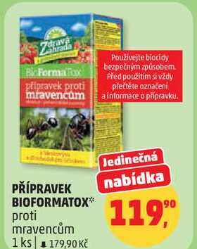 PŘÍPRAVEK BIOFORMATOX proti mravencům, 1 ks  