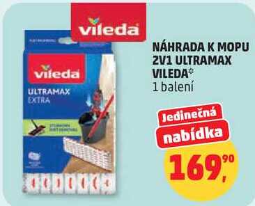 Vileda NÁHRADA K MOPU 2V1 ULTRAMAX, 1 balení Penny Market