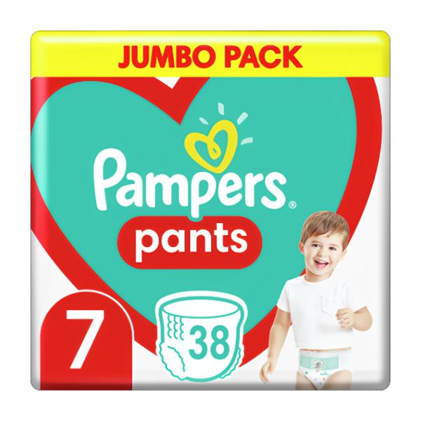 Pampers Pants Plenkové kalhotky Jumbo Pack vel. 7 (17+kg) Košík.cz
