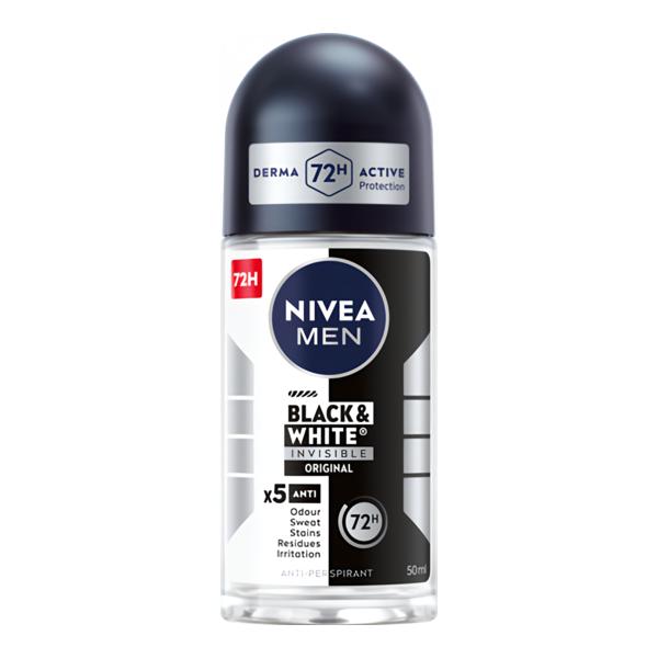 Nivea Men Invisible for Black & White Power antiperspirant roll Košík.cz