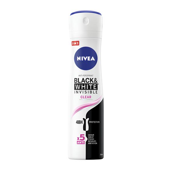 Nivea Invisible for Black & White Clear antiperspirant Košík.cz