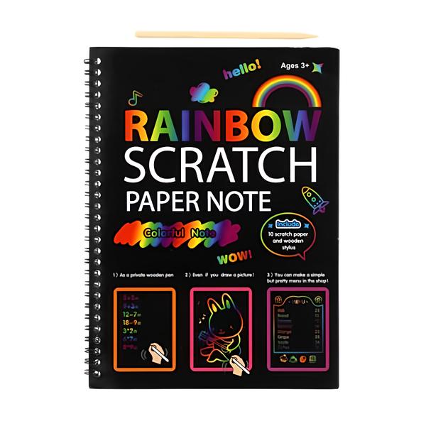 Teddies Škrabací duhový notes 10 listů Košík.cz