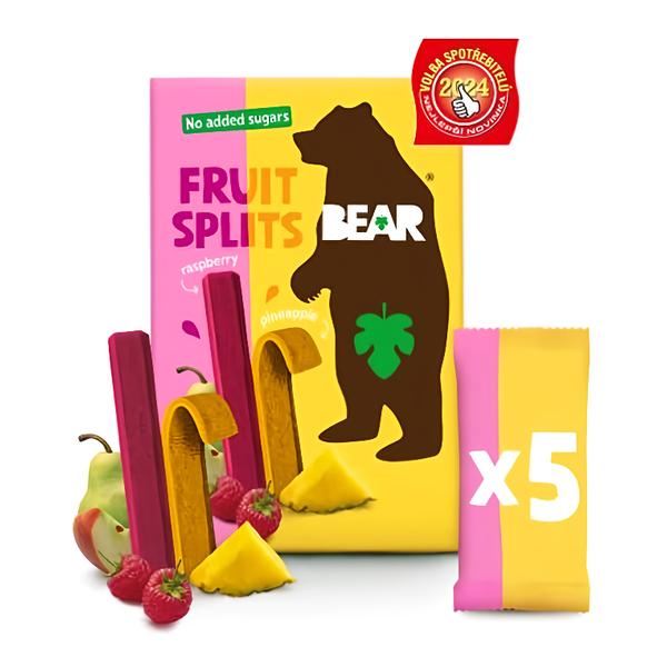Bear Fruit Splits malina a ananas 5x20g Košík.cz