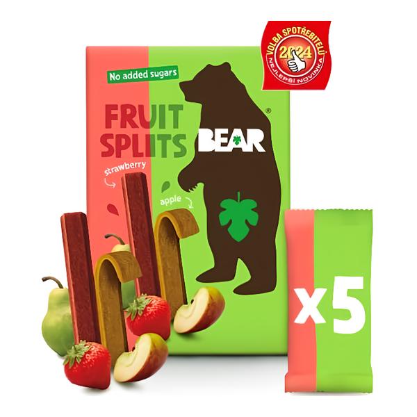 Bear Fruit Splits jahoda a jablko 5x20g Košík.cz