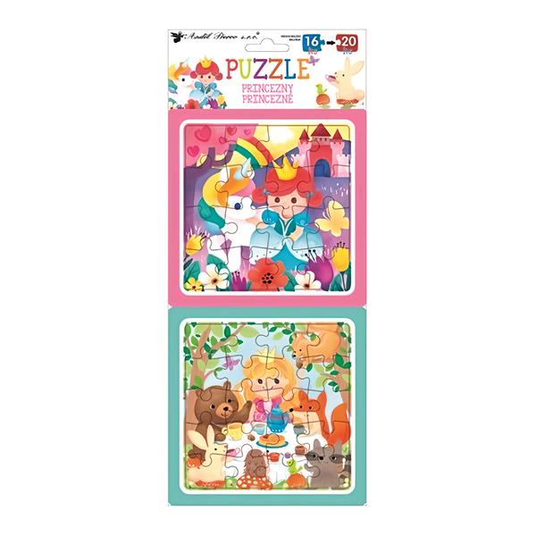 Anděl Přerov Puzzle 2 obrázky, 16 a 20 dílků, princezny