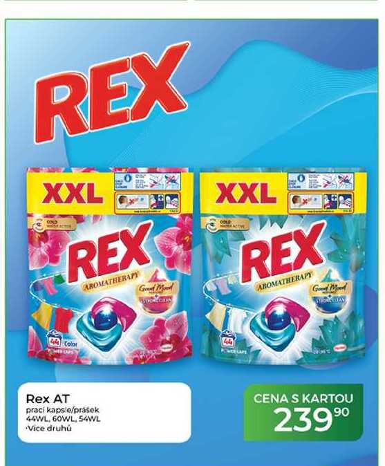 Rex AT prací kapsle/prášek 44WL, 60WL, 54WL Tamda Foods