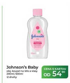 Johnson's Johnson's Baby olej, koupel na tělo a vlasy 200ml 500ml  