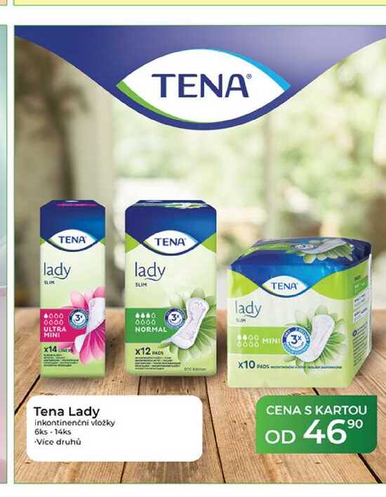 Tena Lady inkontinenční vložky 6ks-14ks Tamda Foods