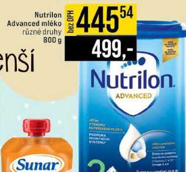 Nutrilon Advanced mléko různé druhy 800 g