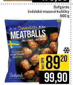 Dafgárds švédské masové kuličky 500 g