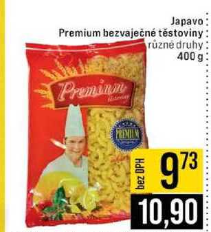 Japavo Premium bezvaječné těstoviny různé druhy 400 g 