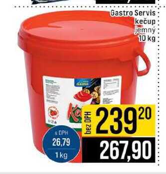 Gastro Servis kečup jemný 10 kg