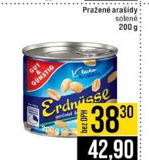 Pražené arašídy solené 200 g