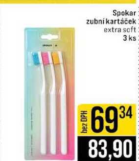 Spokar zubní kartáček extra soft 3 ks JIP