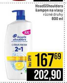 Head&Shoulders šampon na vlasy různé druhy 800 ml