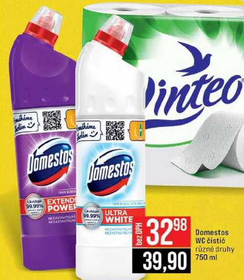 Domestos WC čistič různé druhy 750 ml