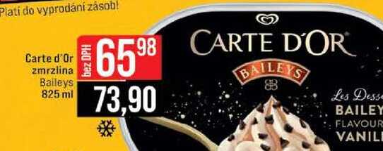 Carte d'Or zmrzlina Baileys 825 ml 