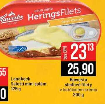 Hawesta sledové filety vhořčičném krému 200 g