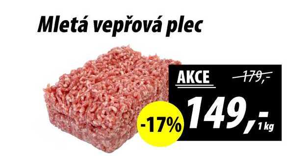 Mletá vepřová plec, 1 kg