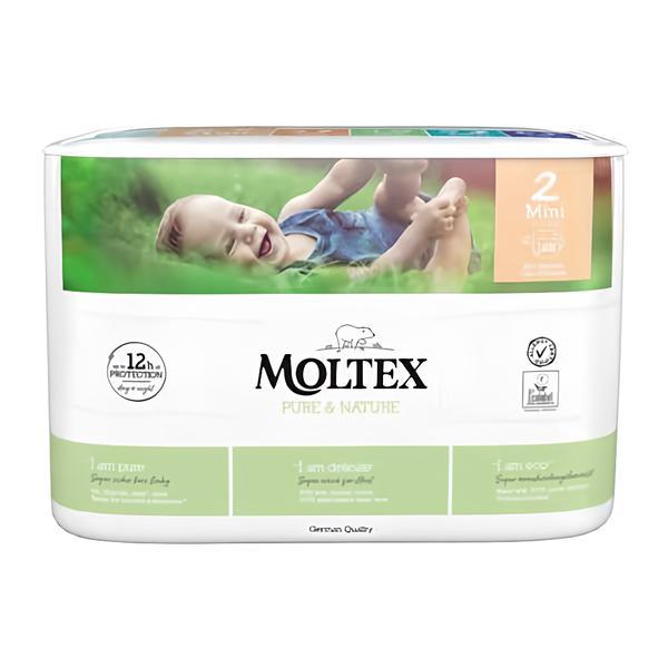 Moltex Pure & Nature Eko Plenky Pure & Nature Mini vel. 2 (3-6 kg) Košík.cz