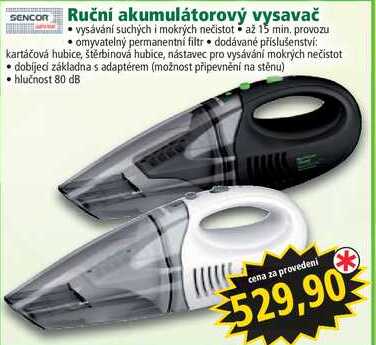 SENCOR Ruční akumulátorový vysavač