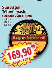 Sun Argan Tělové máslo, 200 ml