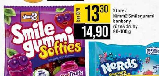 Storck Nimm2 Smilegummi bonbony různé druhy 90-100 g