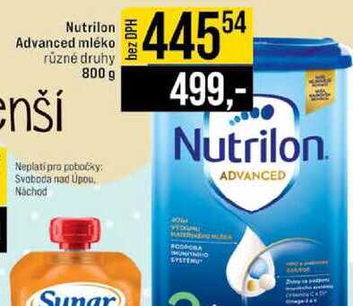 Nutrilon Advanced mléko různé druhy 800 g JIP
